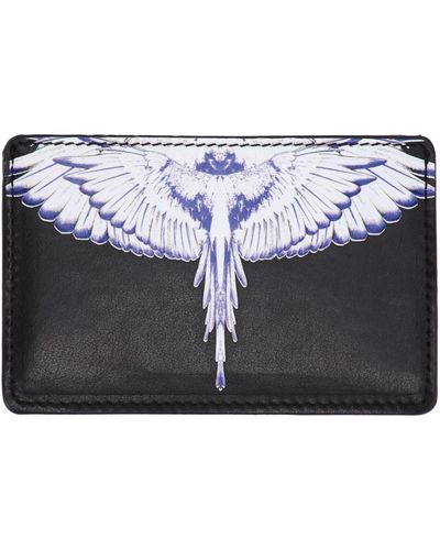 Marcelo Burlon Portacarte con stampa tempera wings - Multicolore