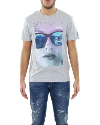 Sundek T-shirt 'sunglasses' in cotone - Blu