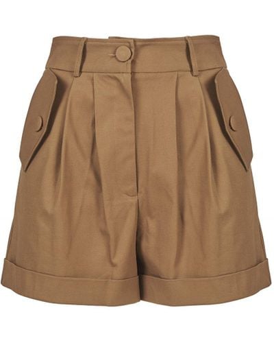 ACTUALEE Shorts cammello in cotone - Neutro