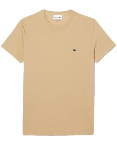 Lacoste T-shirt in jersey di cotone pima - Neutro