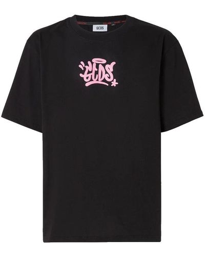 Gcds T-shirt nera in cotone - Nero