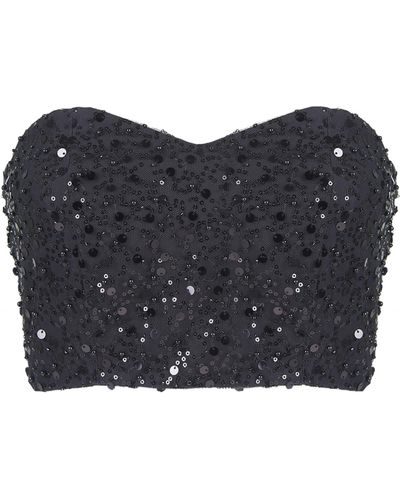 ACTUALEE Top crop - Nero