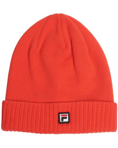 Fila Cappello con logo in cotone - Rosso