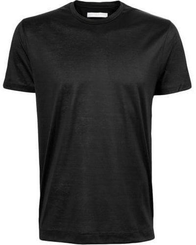 Daniele Fiesoli T-shirt nera in filo scozia di cotone - Nero