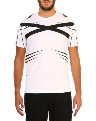 Les Hommes T-shirt in cotone - Bianco
