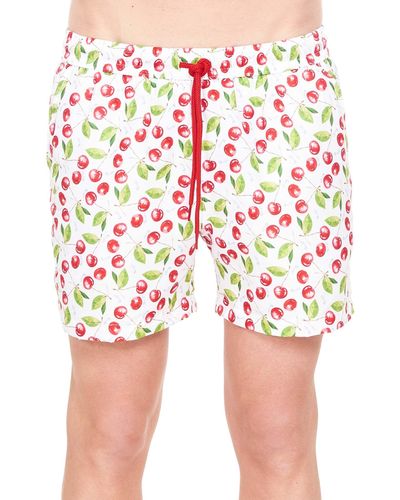 Gcds Shorts mare stampato - Rosso