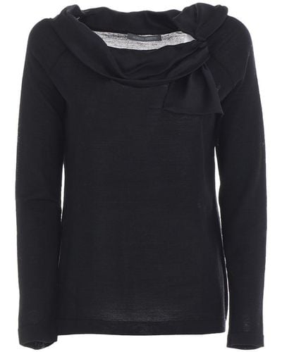 Alberta Ferretti Maglia nera in lana - Nero