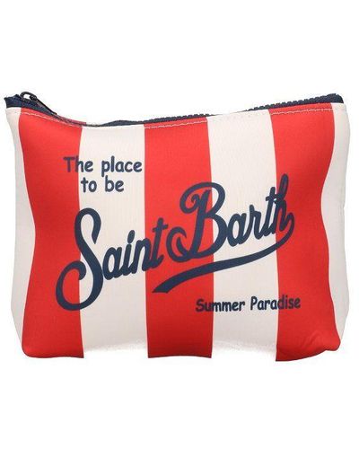 Mc2 Saint Barth Pochette "aline stripe" in scuba - Rosso