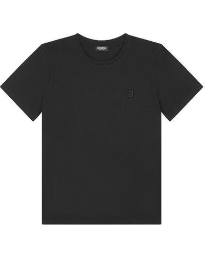 Dondup T-shirt nera in cotone - Nero