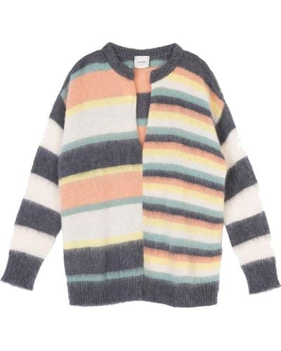 Alysi Maglia a righe in misto mohair e lana - Multicolore