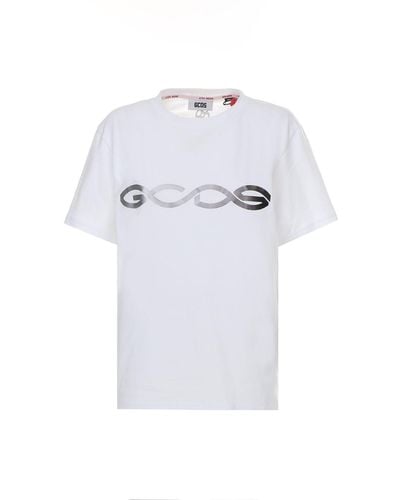 Gcds T-shirt bianca in cotone - Bianco
