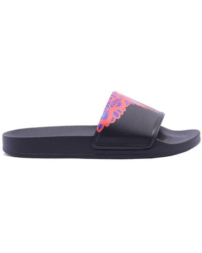 Marcelo Burlon Sandali bassi "wings slider" neri - Nero