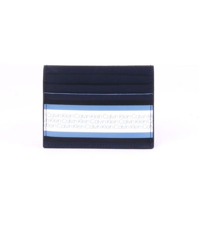 Calvin Klein Portadocumenti /blu con banda logo