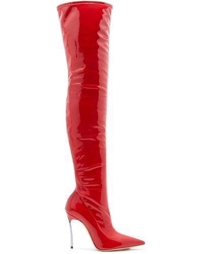 Casadei Superblade Ultravox Patent Leather - Red