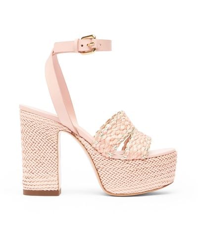 Casadei Kalimba Platform Sandals - Pink