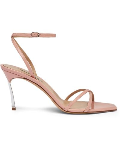 Casadei Superblade Patent Leather Sandals - Pink