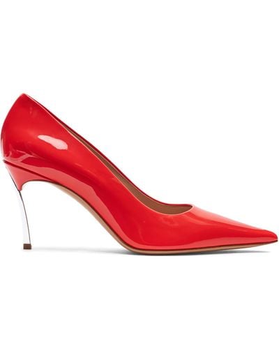 Casadei Superblade Patent Leather Pumps - Rot