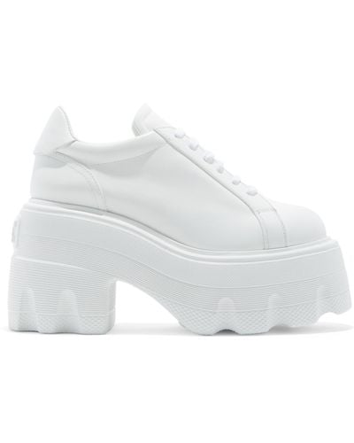 Casadei Maxxxi Leather Sneakers - White
