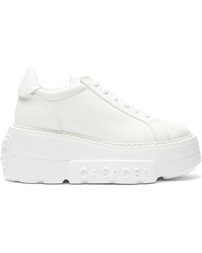 Casadei Nexus Leather Sneakers - Bianco