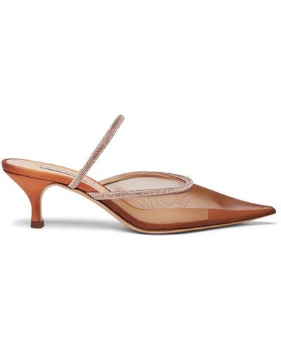 Casadei Shoes > heels > heeled mules - Marron