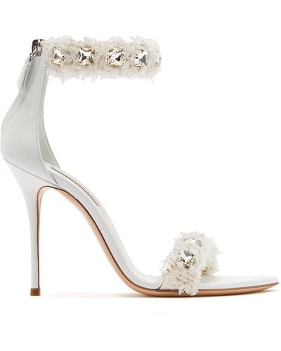 Casadei Elsa Leather Sandals - White