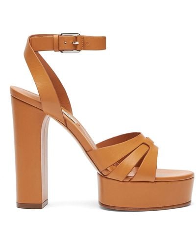 Casadei Betty Leather Platform Sandals - Multicolore