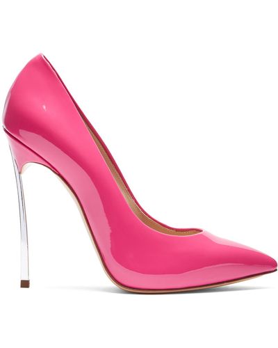 Casadei Blade Patent Leather Pumps - Pink