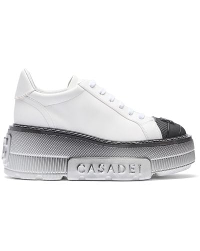 Casadei Nexus Toe Cap Sneakers - White