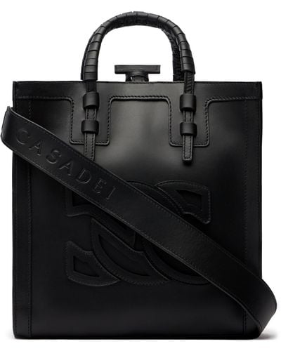 Casadei Ale Leather Bag - Black