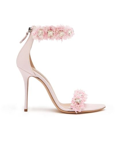 Casadei Elsa Leather Sandals - Rose
