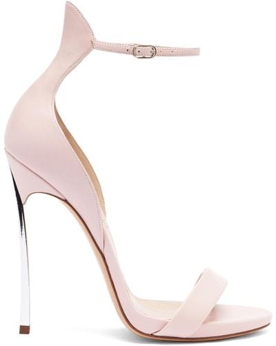 Casadei Cappa Blade Leather Sandals - Pink