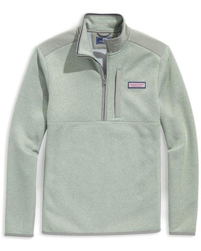Vineyard Vines Sweater Fleece Quarter-zip 1k003352 - Green