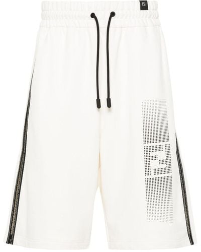 Fendi Bermuda pantalone in jersey - Neutro