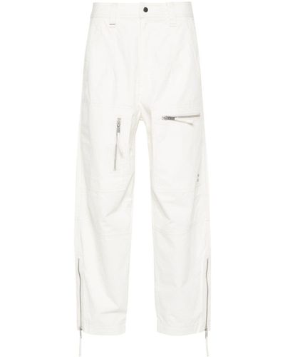 Isabel Marant Marant Étoile pantaloni con cuciture a contrasto kelvin - Bianco