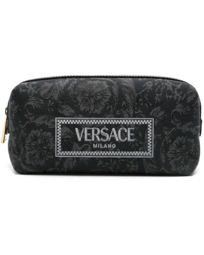 Versace Trousse con ricamo - Nero