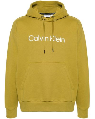 Calvin Klein Felpa con cappuccio - Giallo