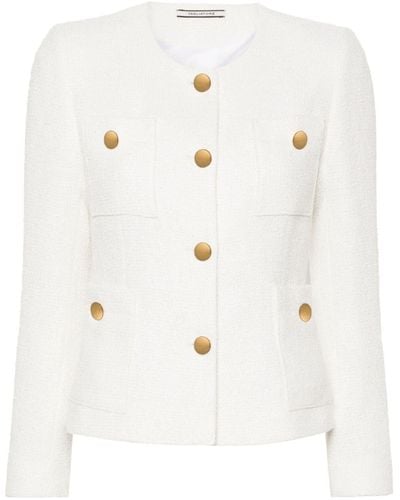 Tagliatore Tagliatore giacca in tweed beverly - Bianco