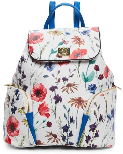 CXL by Christian Lacroix White & Blue Lucie Floral Backpack