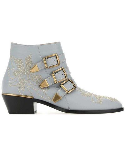 Chloé Susanna Embellished Boots - Gray