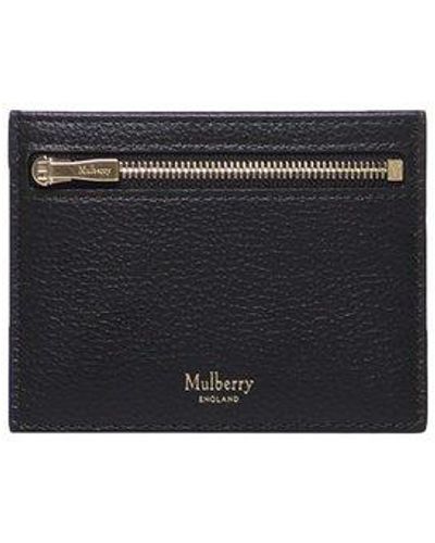 Mulberry Card Holder With Zip - White