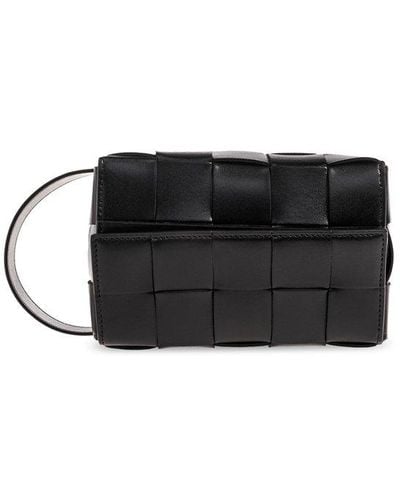 Bottega Veneta Leather Handbag, - Black
