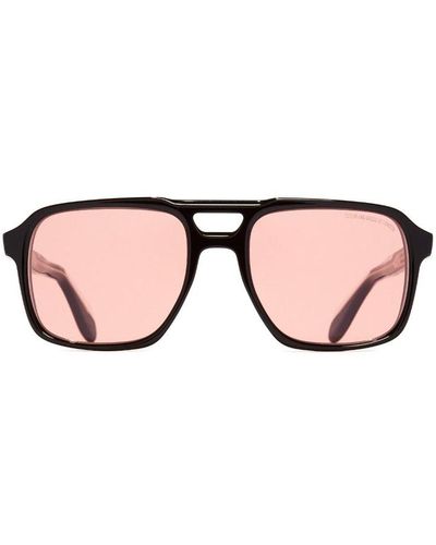 Cutler and Gross Square Frame Sunglasses - Brown