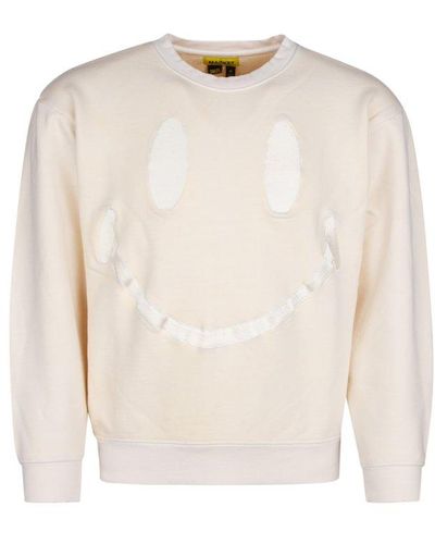 Market Smiley Embroidered Crewneck Sweatshirt - White