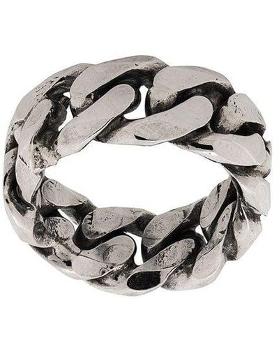 Emanuele Bicocchi Large Chain Ring - Metallic