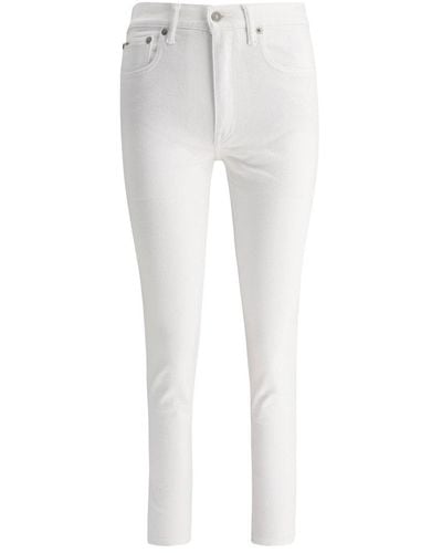 Polo Ralph Lauren The Mid Rise Skinny Jeans - White