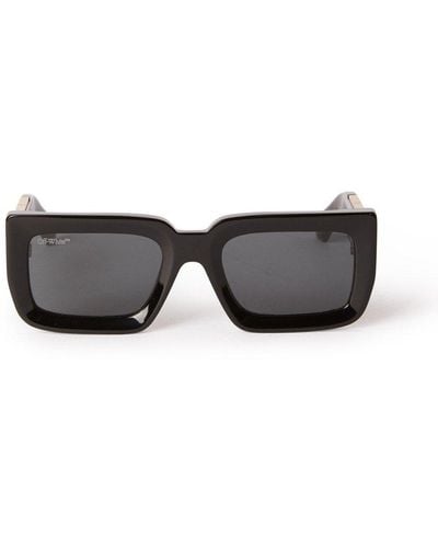Off-White c/o Virgil Abloh Boston Rectangular Frame Sunglasses - Black