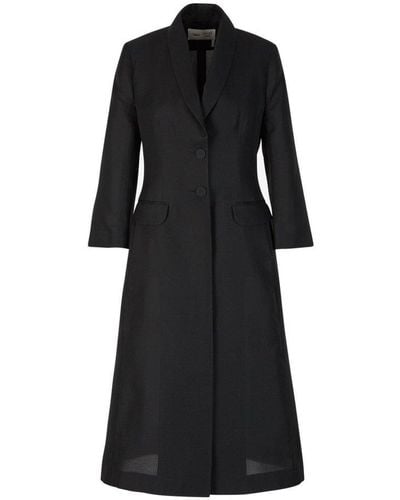 Chloé X Atelier Jolie Long Silk Coat - Black