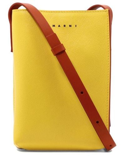 Marni Museo Soft Crossbody Bag - Yellow