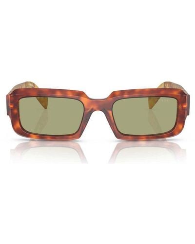 Prada Rectangular Frame Sunglasses - Multicolour