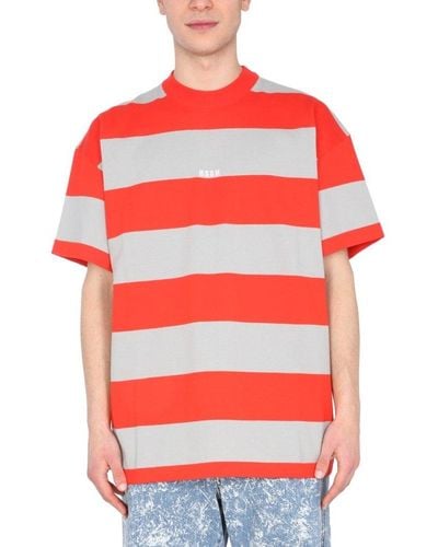 MSGM T-shirt With Embroide Logo - Red
